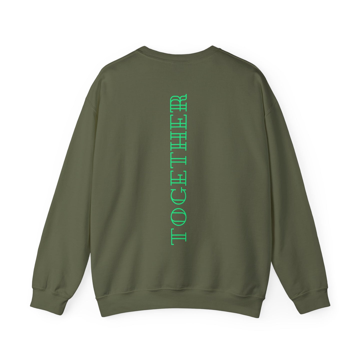 Together Neon Grün Backprint Sweatshirt
