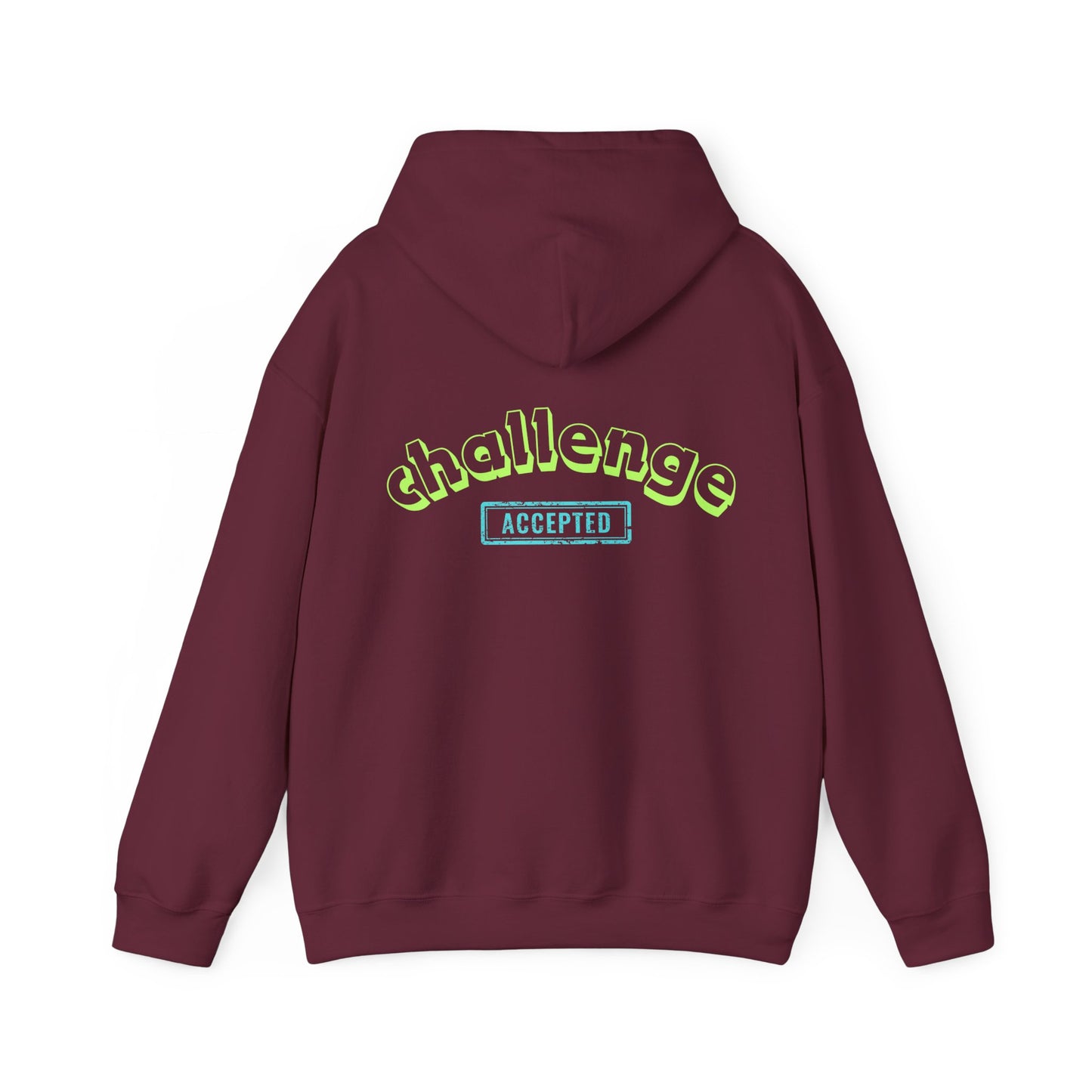 challenge accepted Neon Hoodie