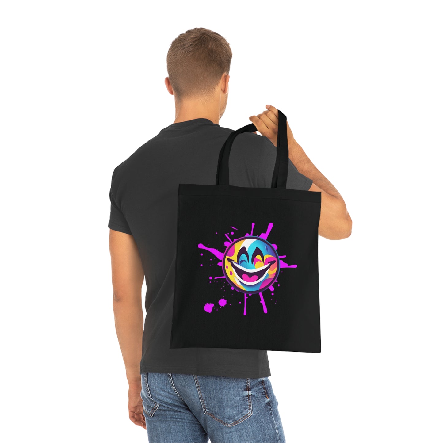 Smily Farbklex Baumwoll Tasche