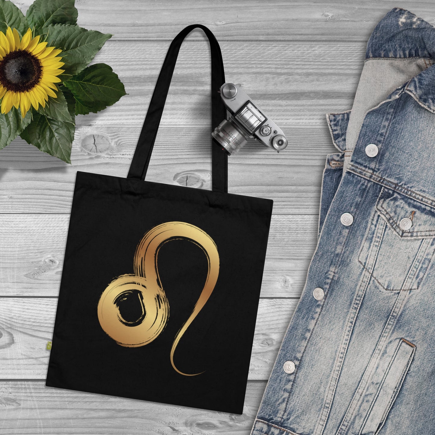 Tragetasche Jutetasche Sternzeichen Löwe 100% Bio-Baumwolle