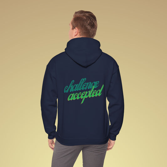 challenge accepted Schreibschrift Hoodie