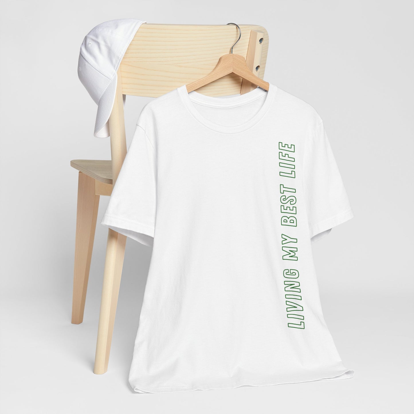 Living my best life Grün Baumwoll T-Shirt
