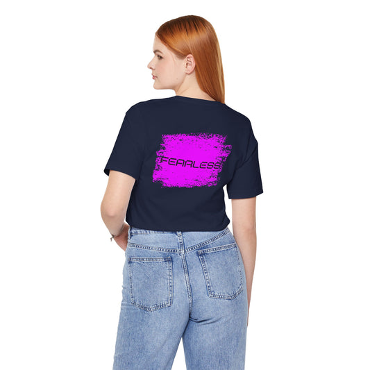 Baumwoll T-Shirt beidseitig bedruckt Pink