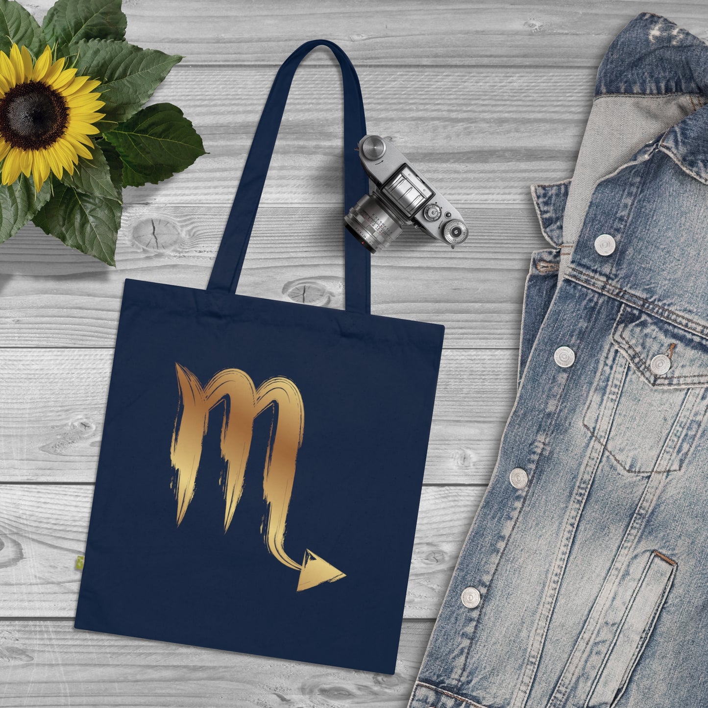 Tragetasche Jutetasche Sternzeichen Skorpion 100% Bio-Baumwolle