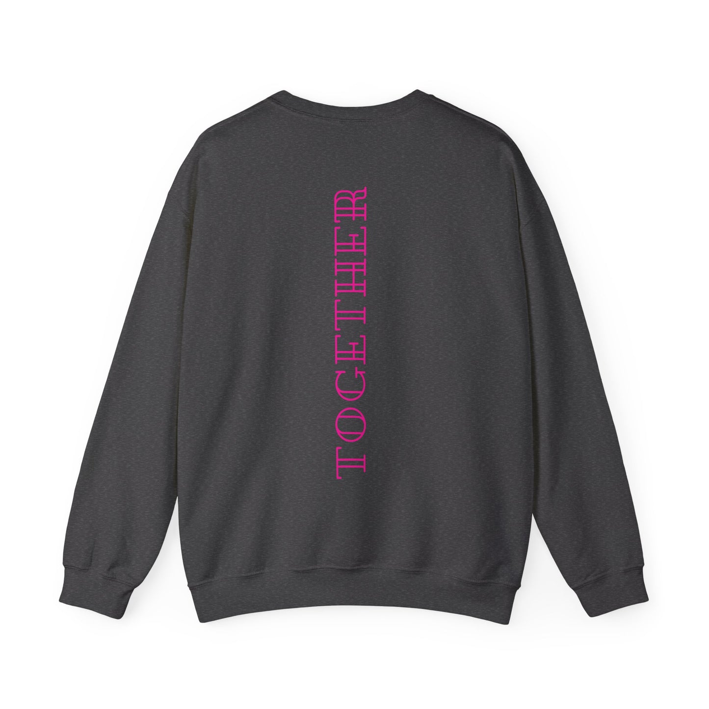 Together Neon Pink Backprint Sweatshirt