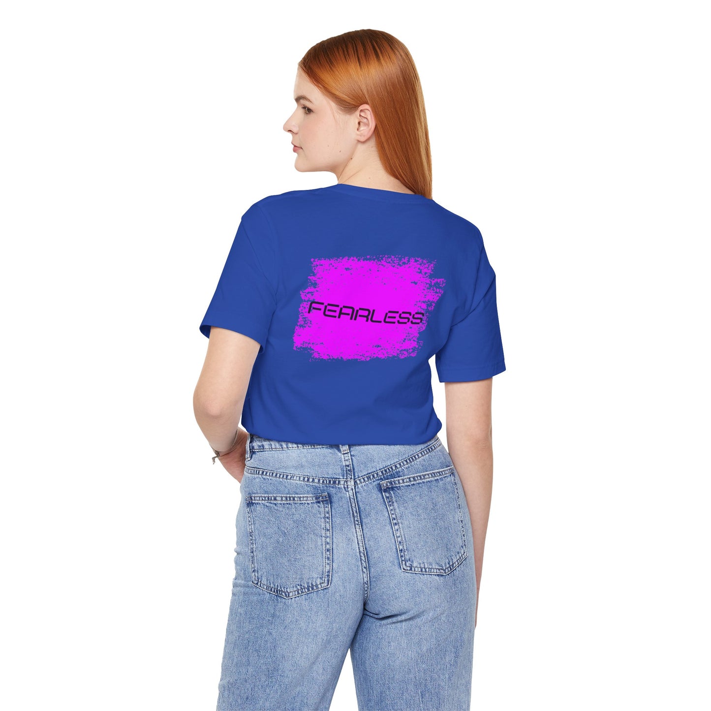 Baumwoll T-Shirt beidseitig bedruckt Pink