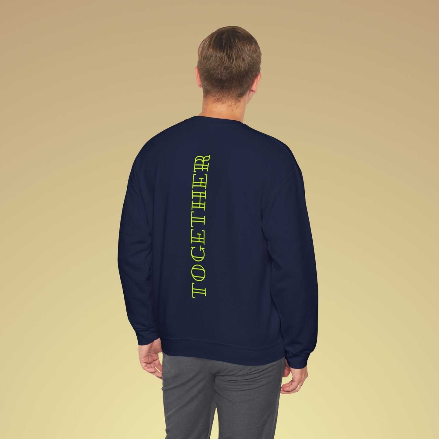 Together Neon Gelb Backprint Sweatshirt