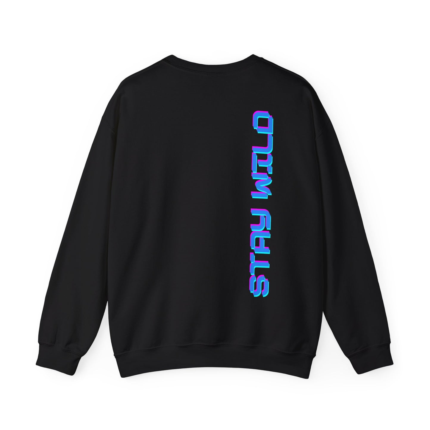 stay wild Neon Blau Backprint Sweatshirt