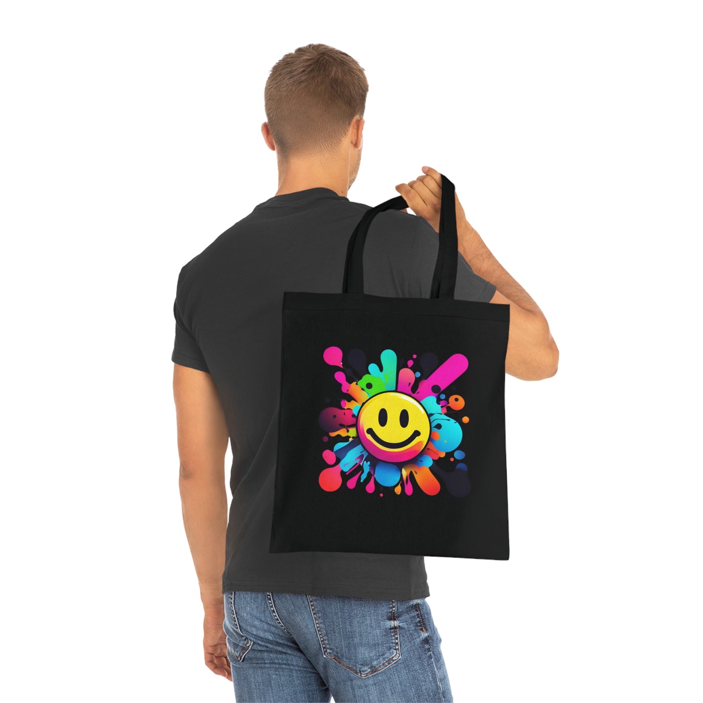 Smily Bunte Baumwoll Tasche