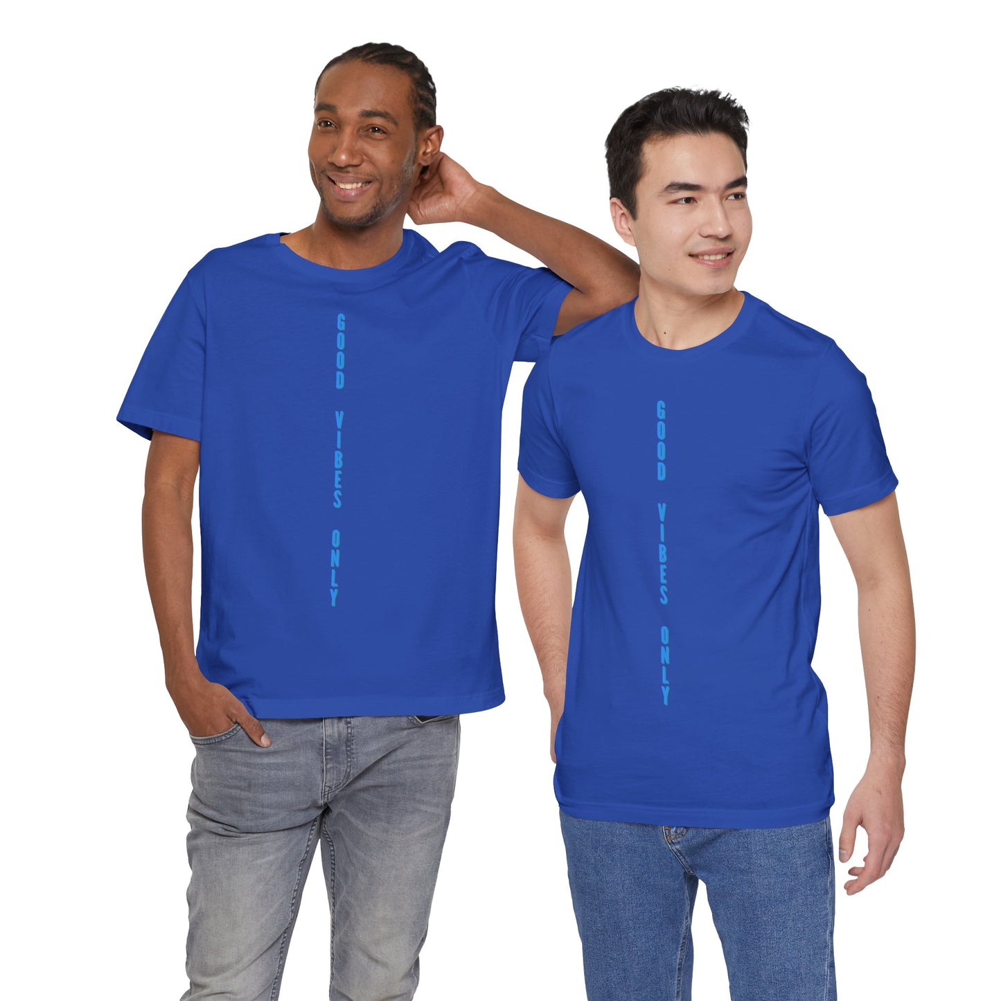 Good Vibes Only Blau Baumwoll T-Shirt