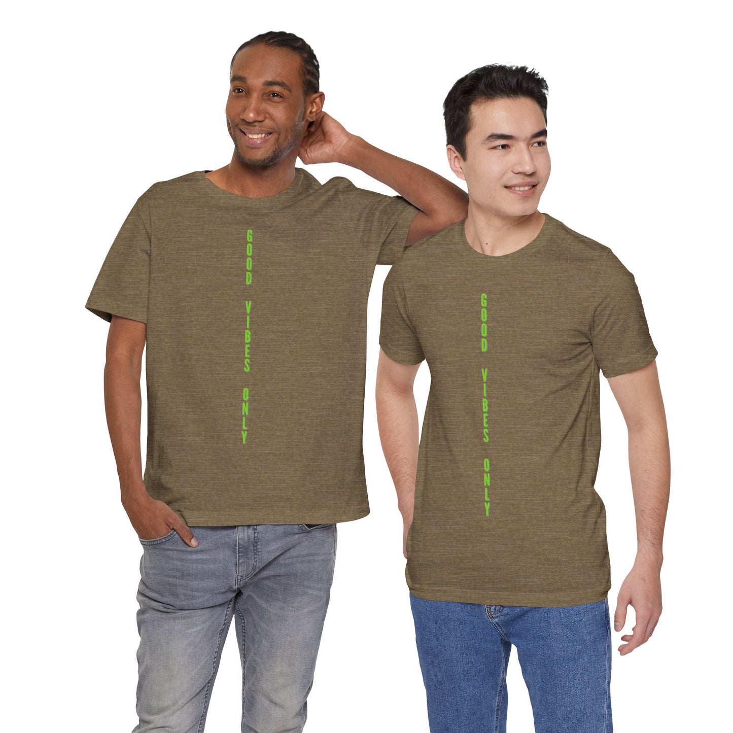 Good Vibes Only Grün Baumwoll T-Shirt
