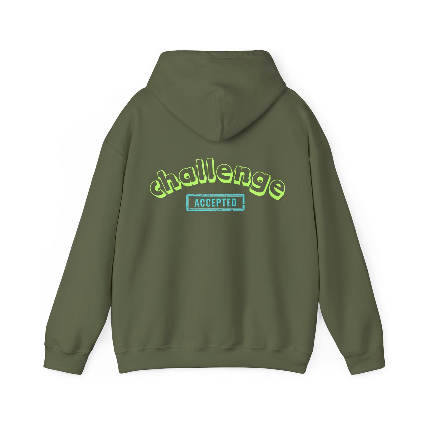 challenge accepted Neon Hoodie