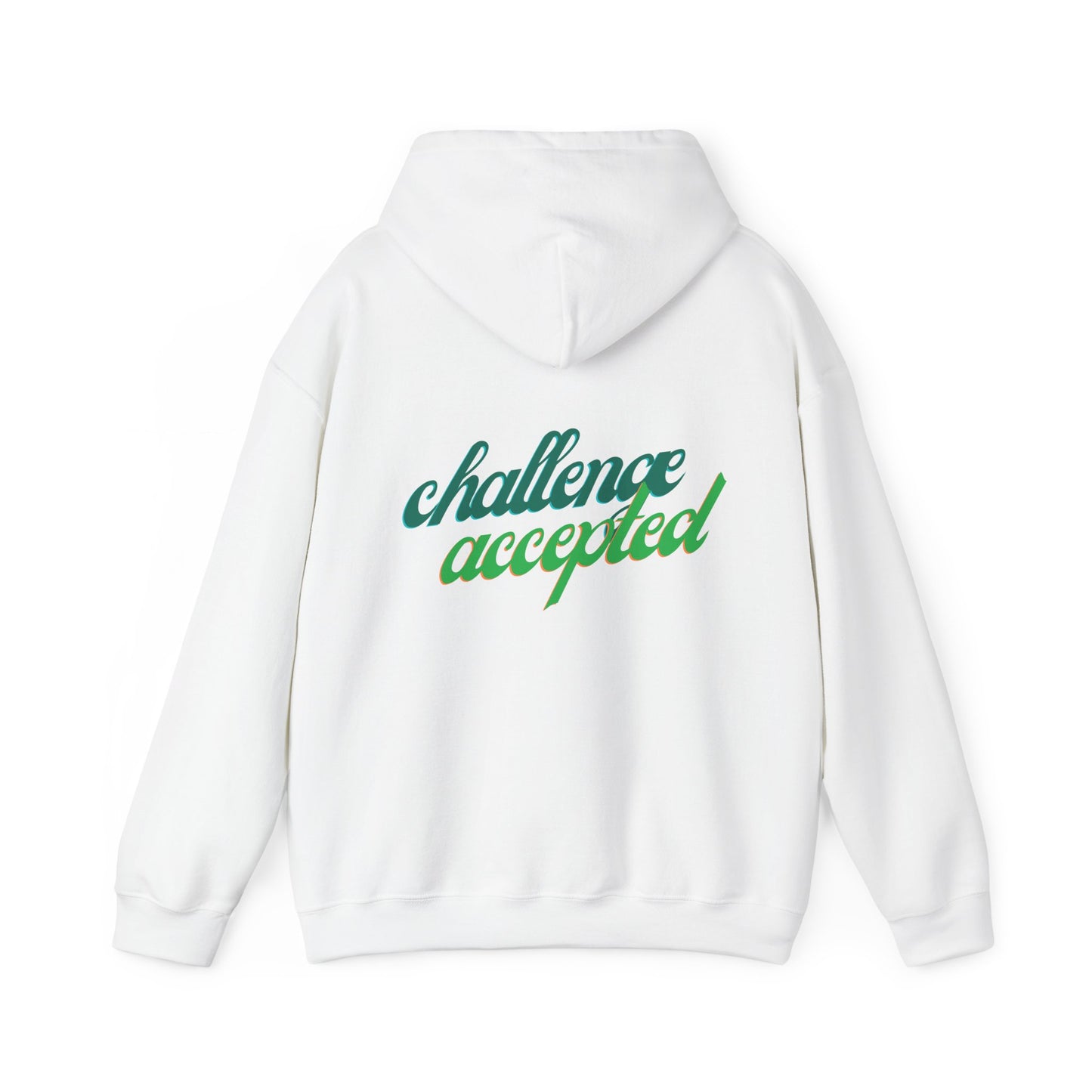 challenge accepted Schreibschrift Hoodie
