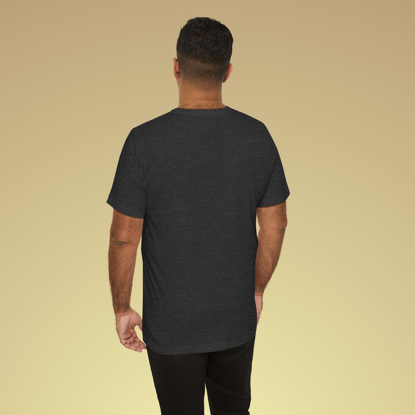 Keep Calm And Glow Up Neon Baumwoll T-Shirt Backprint