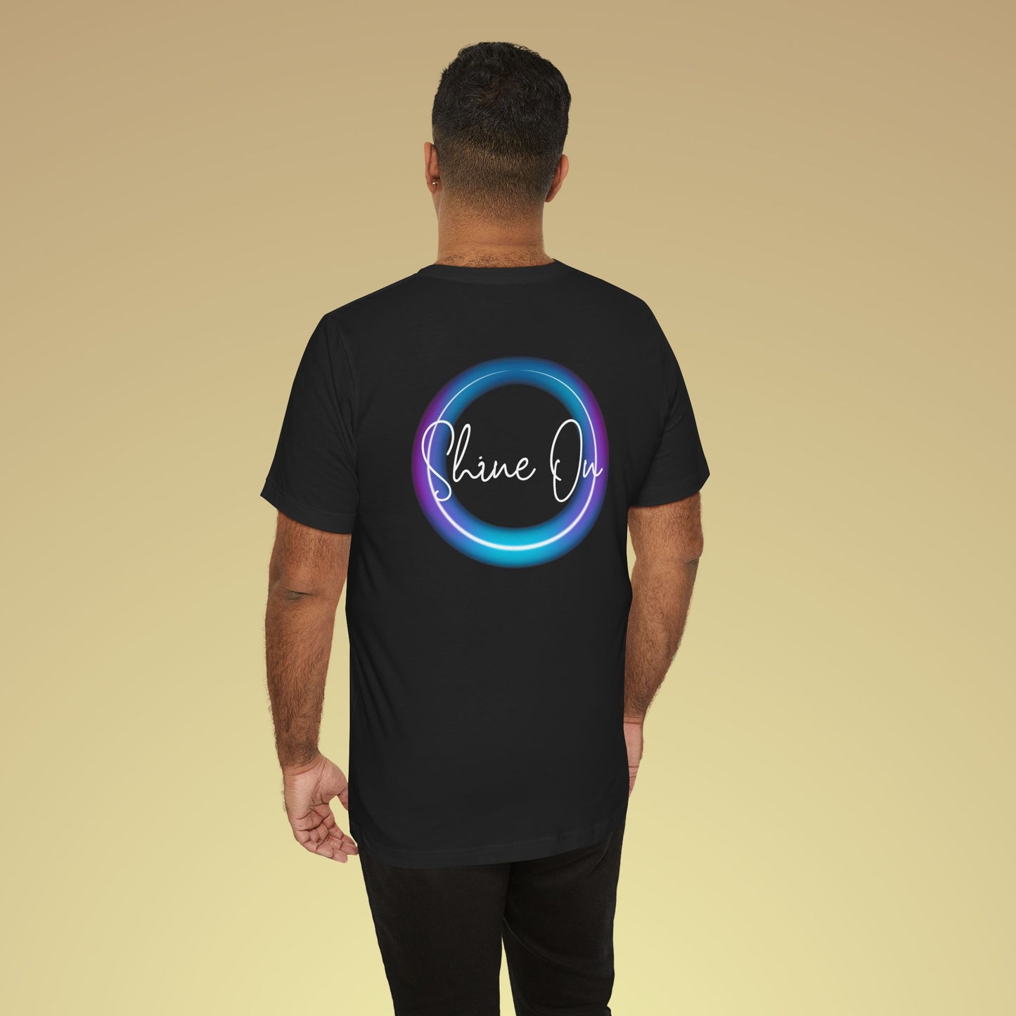 Shine On Neon Baumwoll T-Shirt Backprint