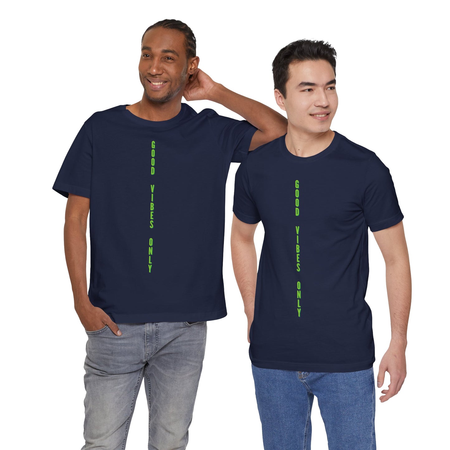 Good Vibes Only Grün Baumwoll T-Shirt