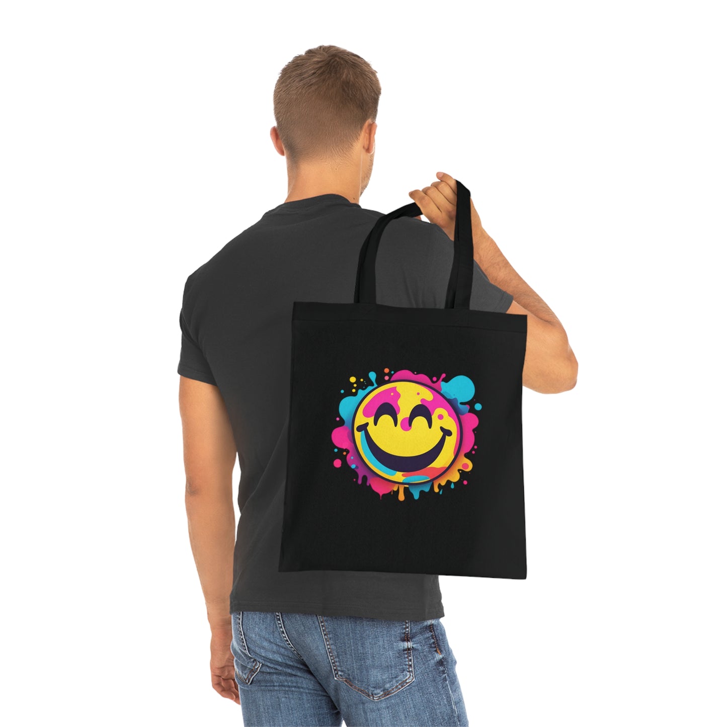 Smily Bunte Baumwoll Tasche