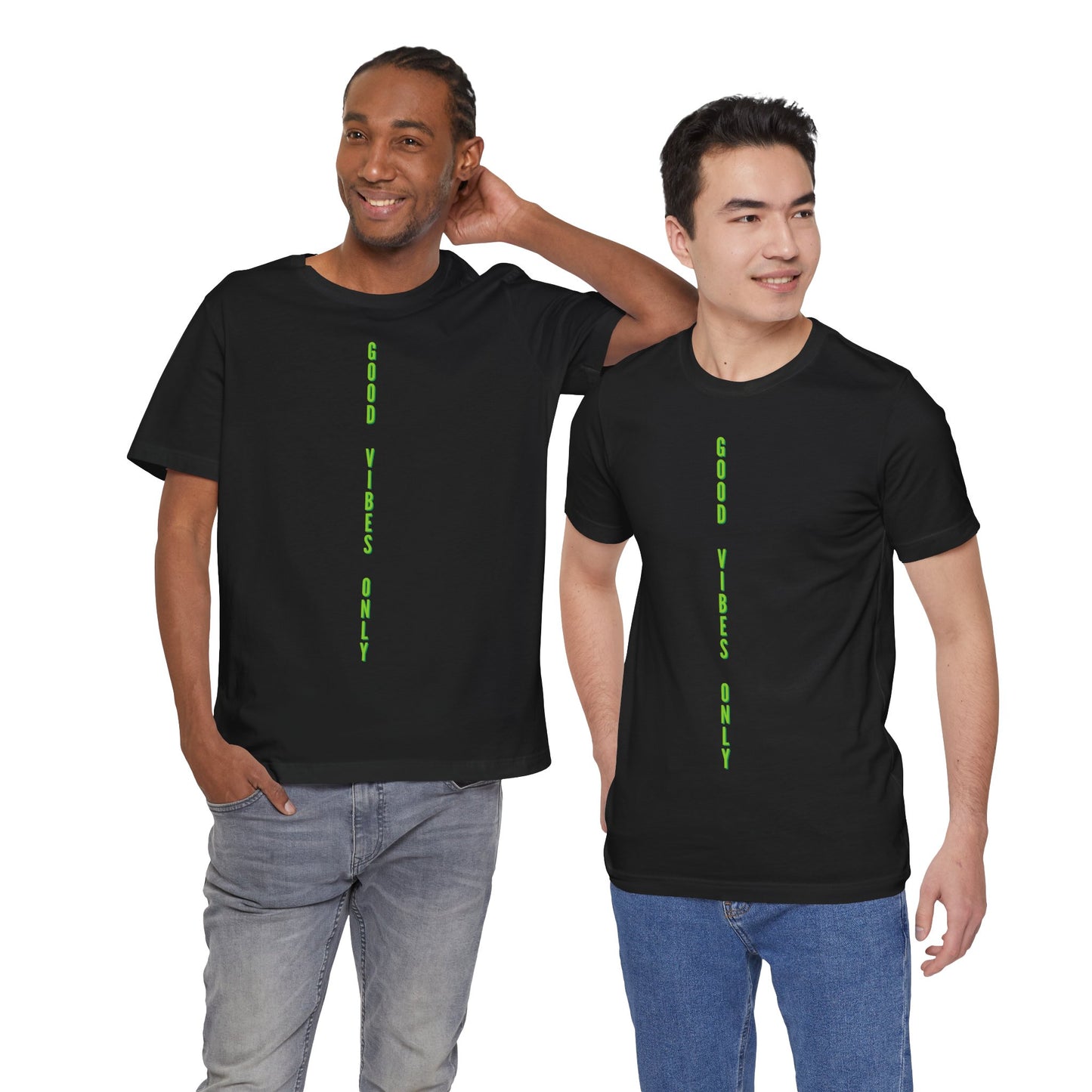 Good Vibes Only Grün Baumwoll T-Shirt