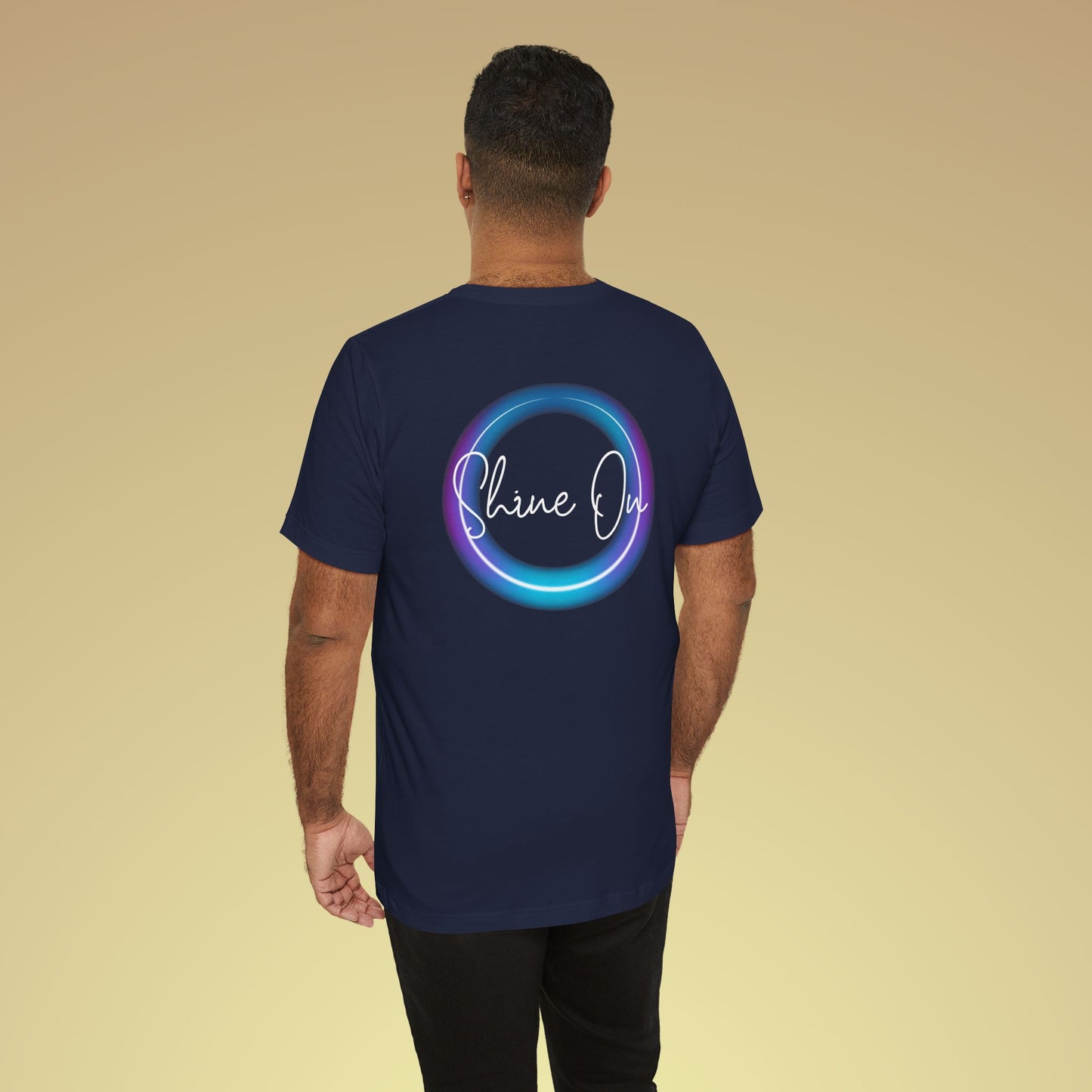 Shine On Neon Baumwoll T-Shirt Backprint