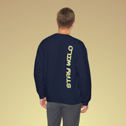 stay wild Neon Gelb Backprint Sweatshirt