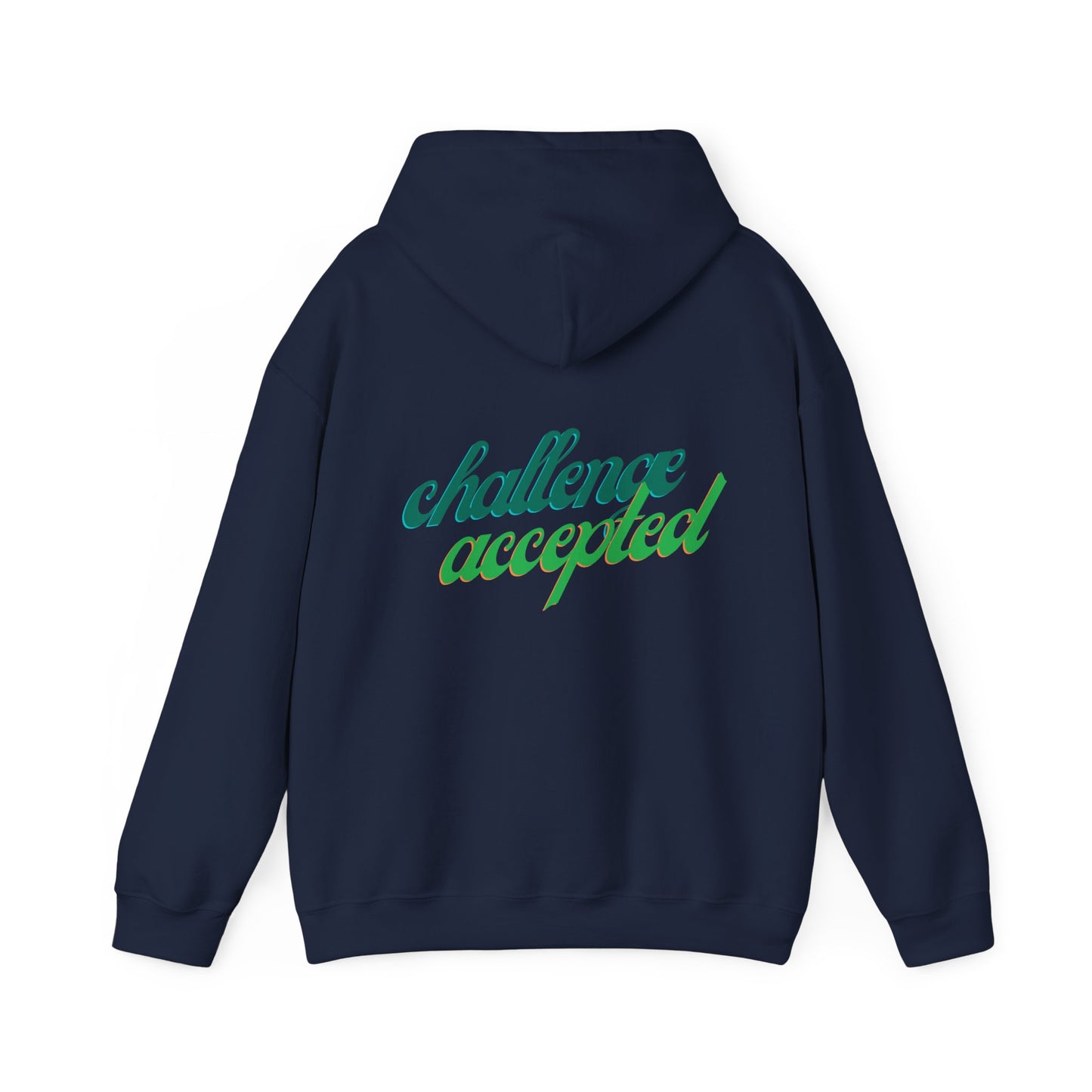 challenge accepted Schreibschrift Hoodie