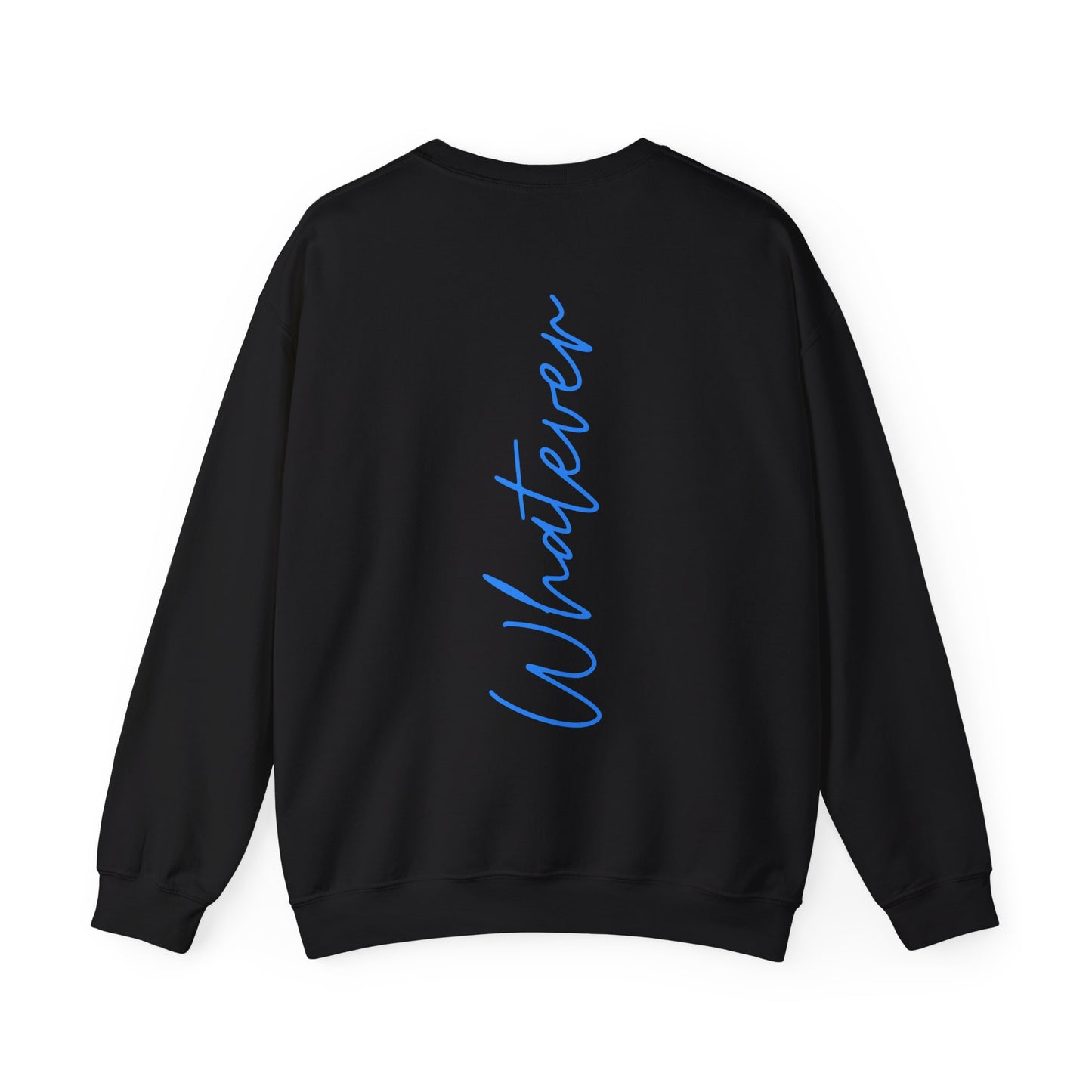 Whatever Neon Blau Backprint Sweatshirt