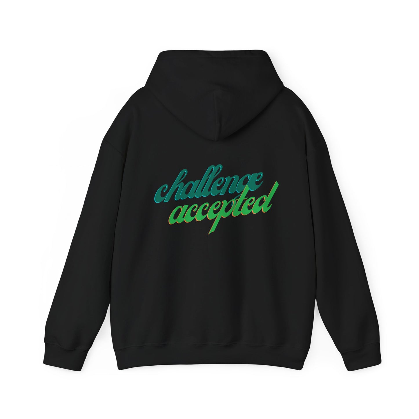 challenge accepted Schreibschrift Hoodie