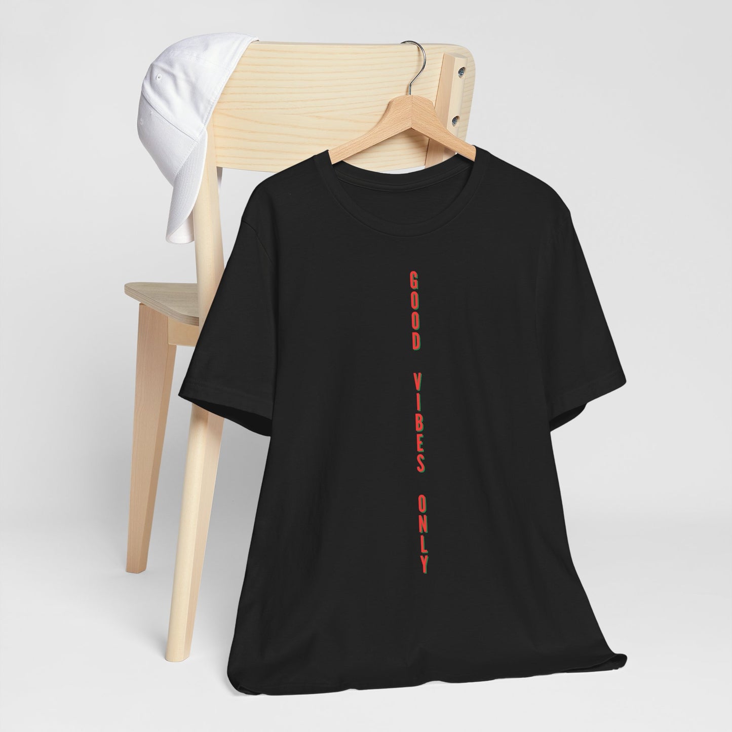 Good Vibes Only Orange Baumwoll T-Shirt