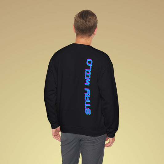 stay wild Neon Blau Backprint Sweatshirt