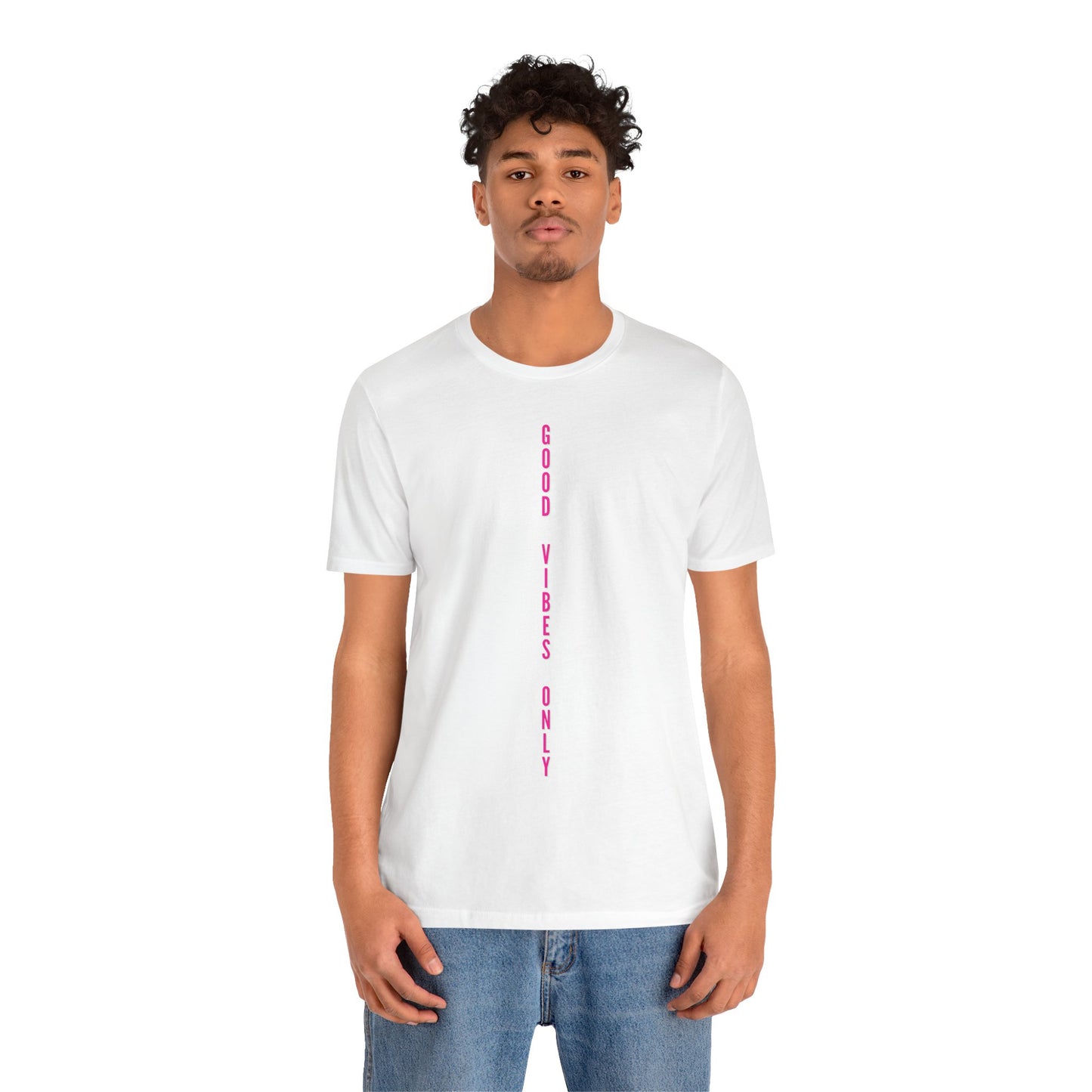 Good Vibes Only Pink Baumwoll T-Shirt