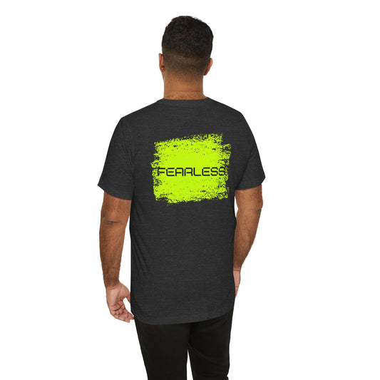 Limitless Baumwoll T-Shirt beidseitig bedruckt Gelb