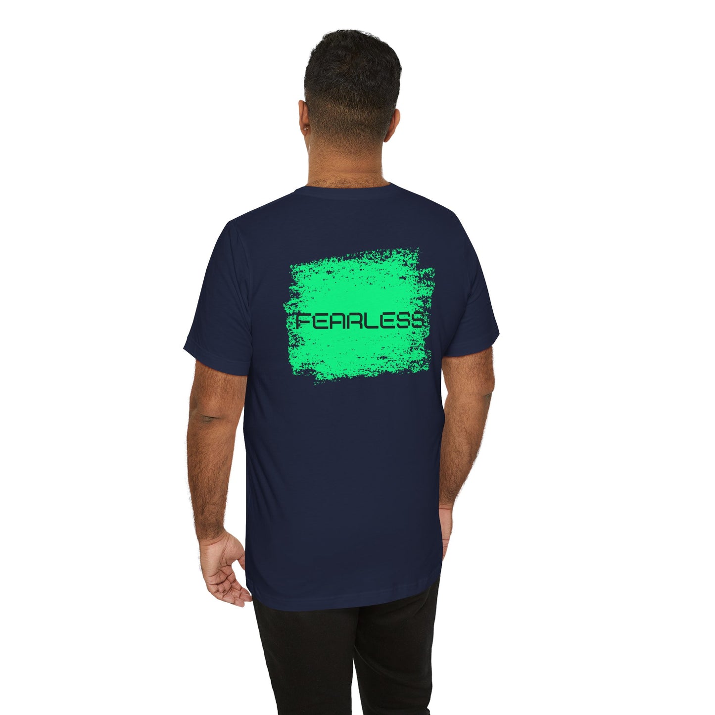 Fearless Baumwoll T-Shirt beidseitig bedruckt Grün