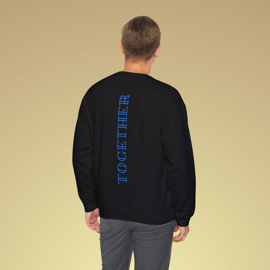 Together Neon Blau Backprint Sweatshirt