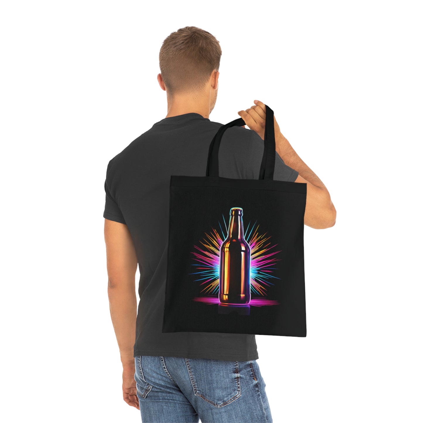 Flaschen Tasche im Neon Style Baumwolle