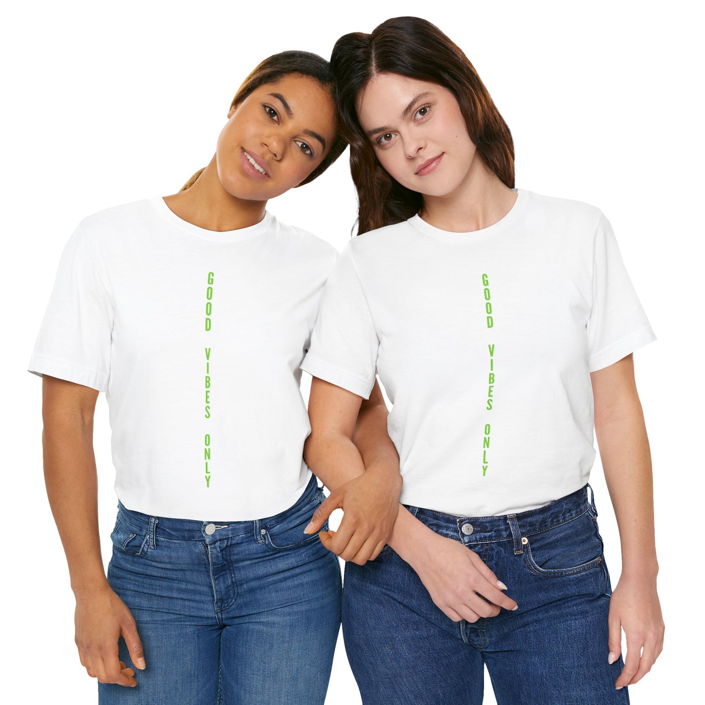 Good Vibes Only Grün Baumwoll T-Shirt