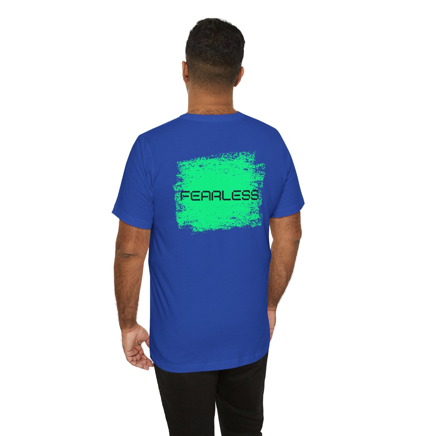 Fearless Baumwoll T-Shirt beidseitig bedruckt Grün