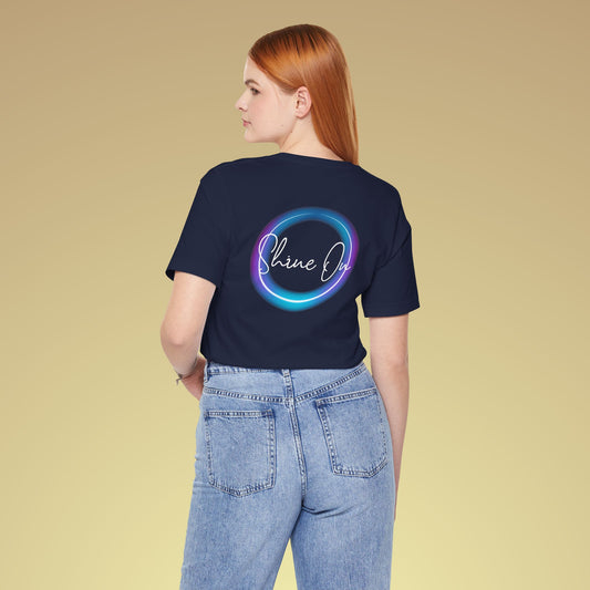 Shine On Neon Baumwoll T-Shirt Backprint