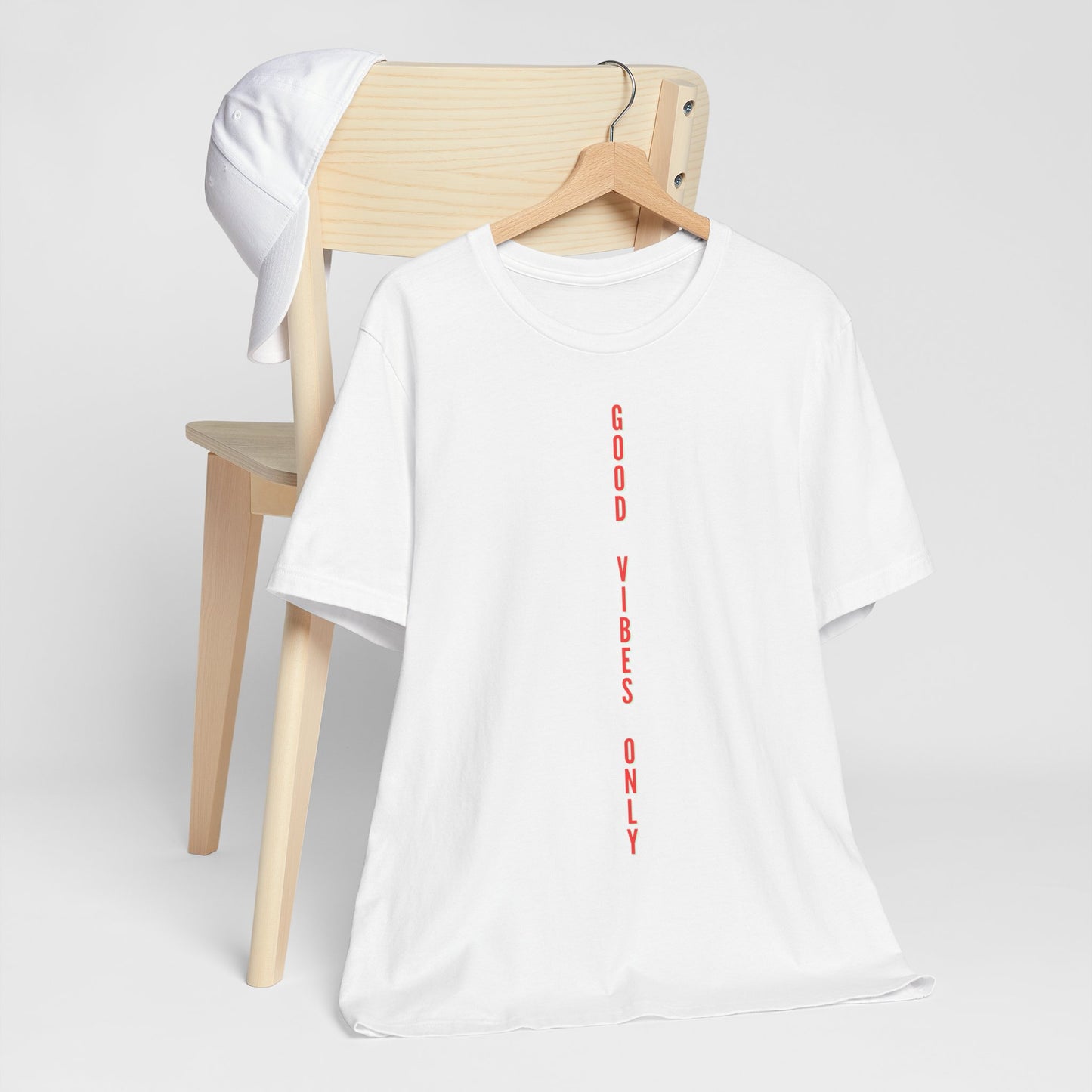 Good Vibes Only Orange Baumwoll T-Shirt