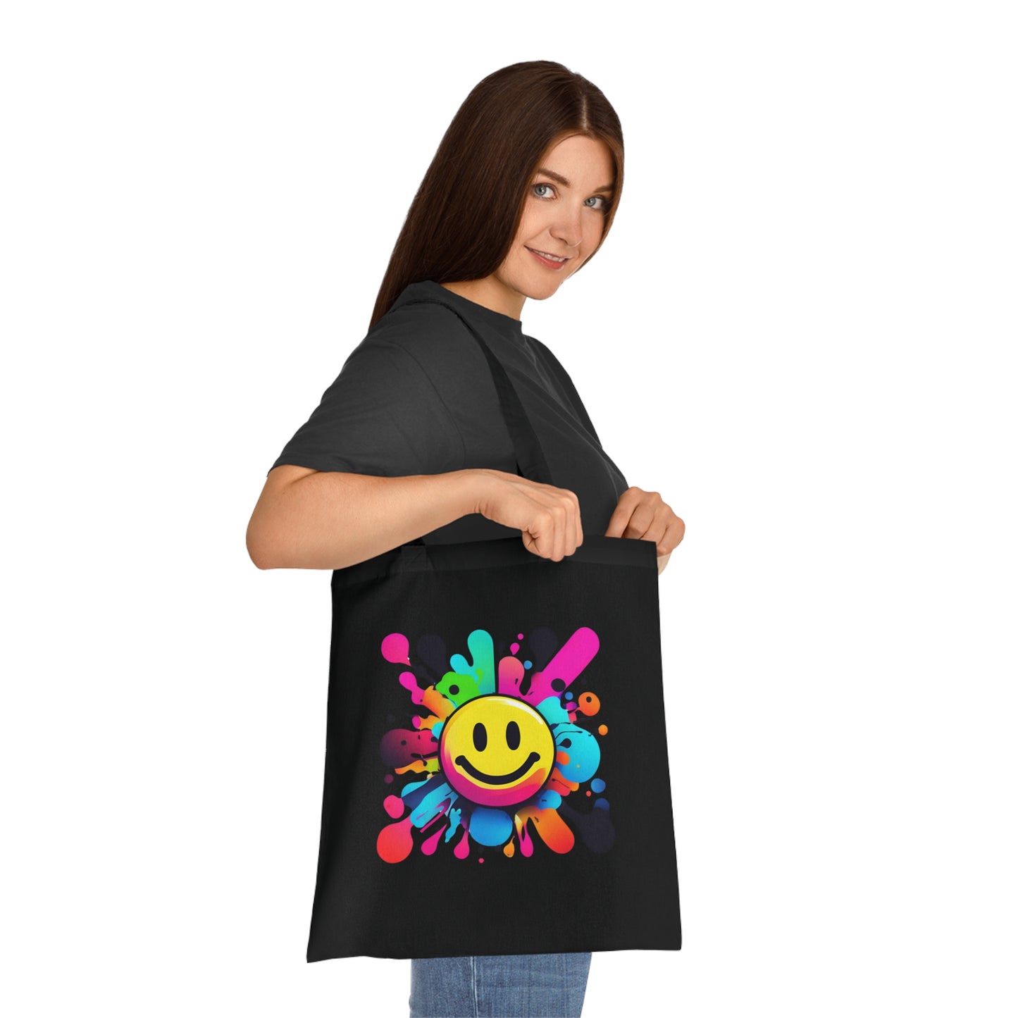 Smily Bunte Baumwoll Tasche