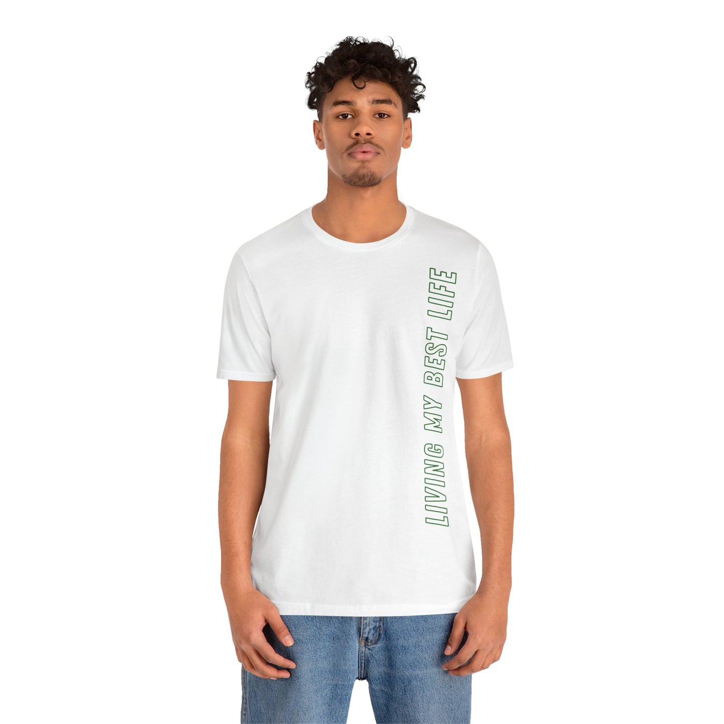 Living my best life Grün Baumwoll T-Shirt