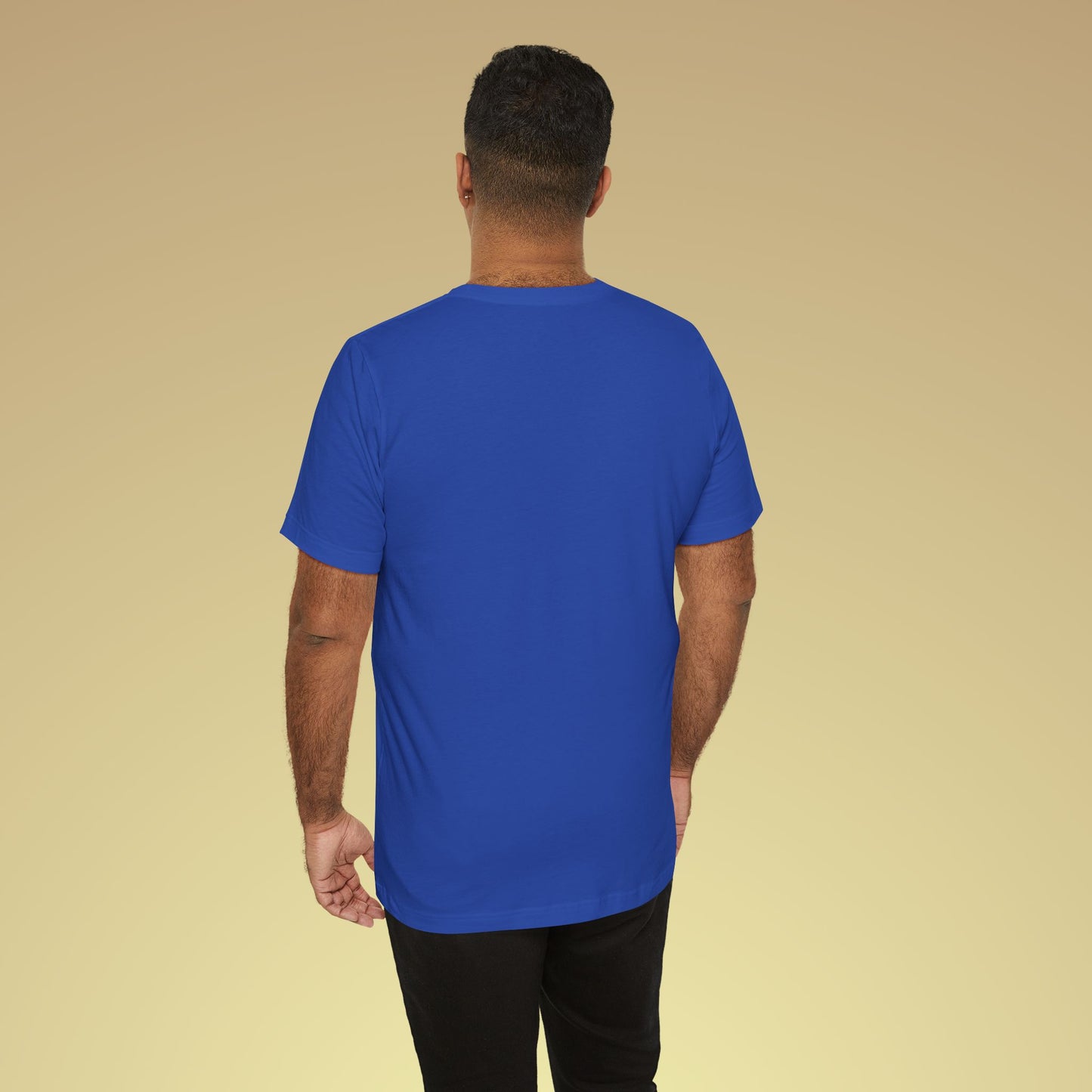 Keep Calm And Glow Up Neon Baumwoll T-Shirt Backprint