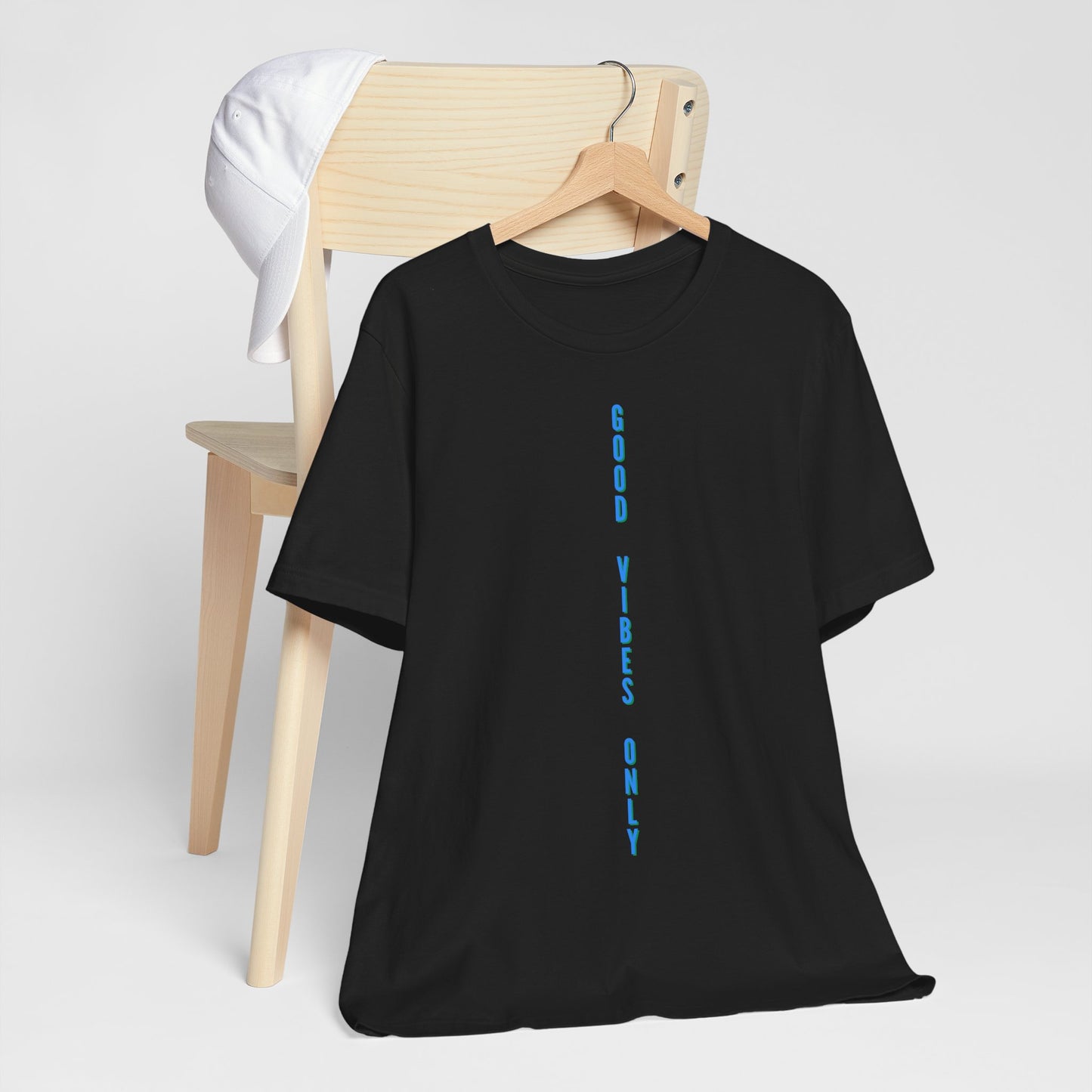 Good Vibes Only Blau Baumwoll T-Shirt