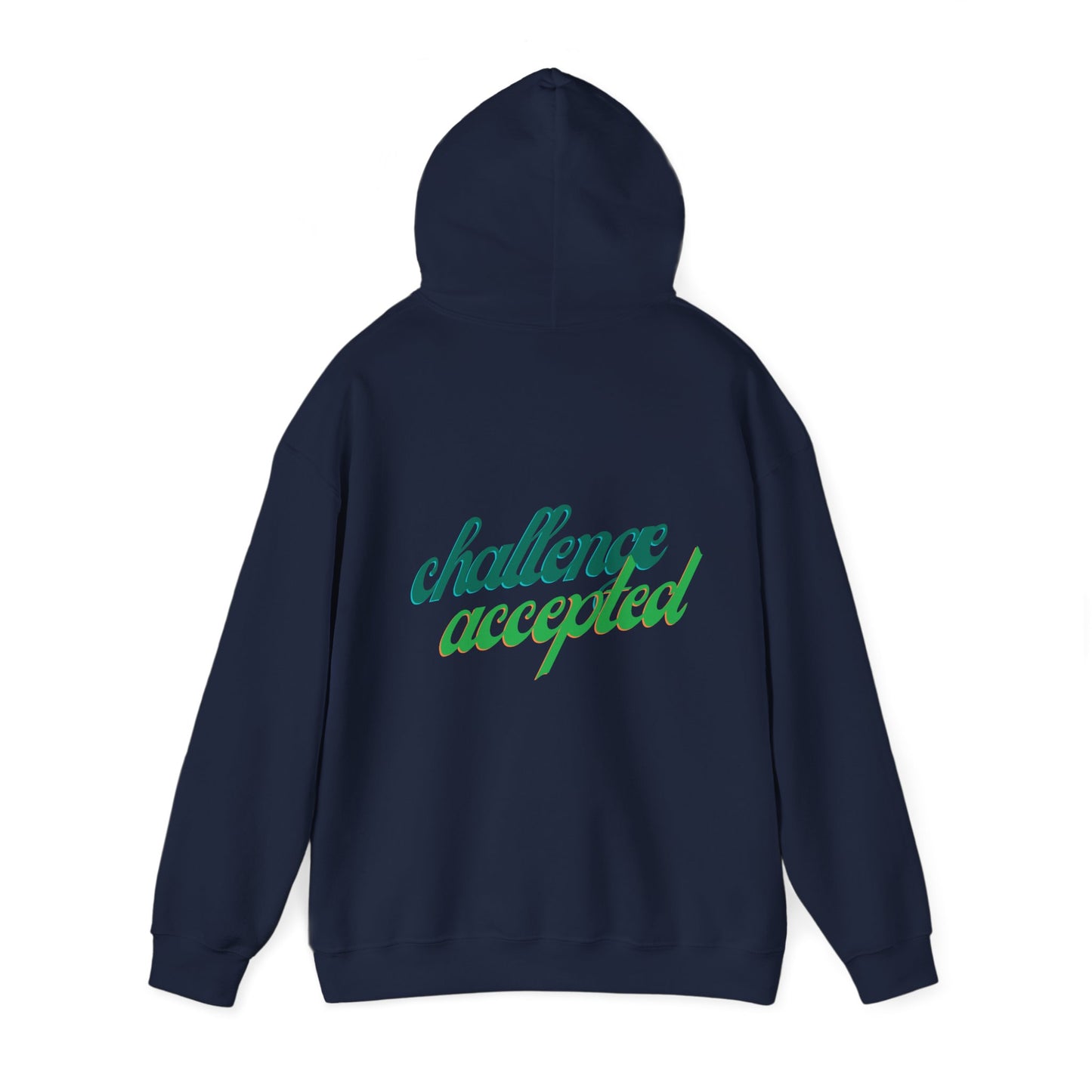 challenge accepted Schreibschrift Hoodie