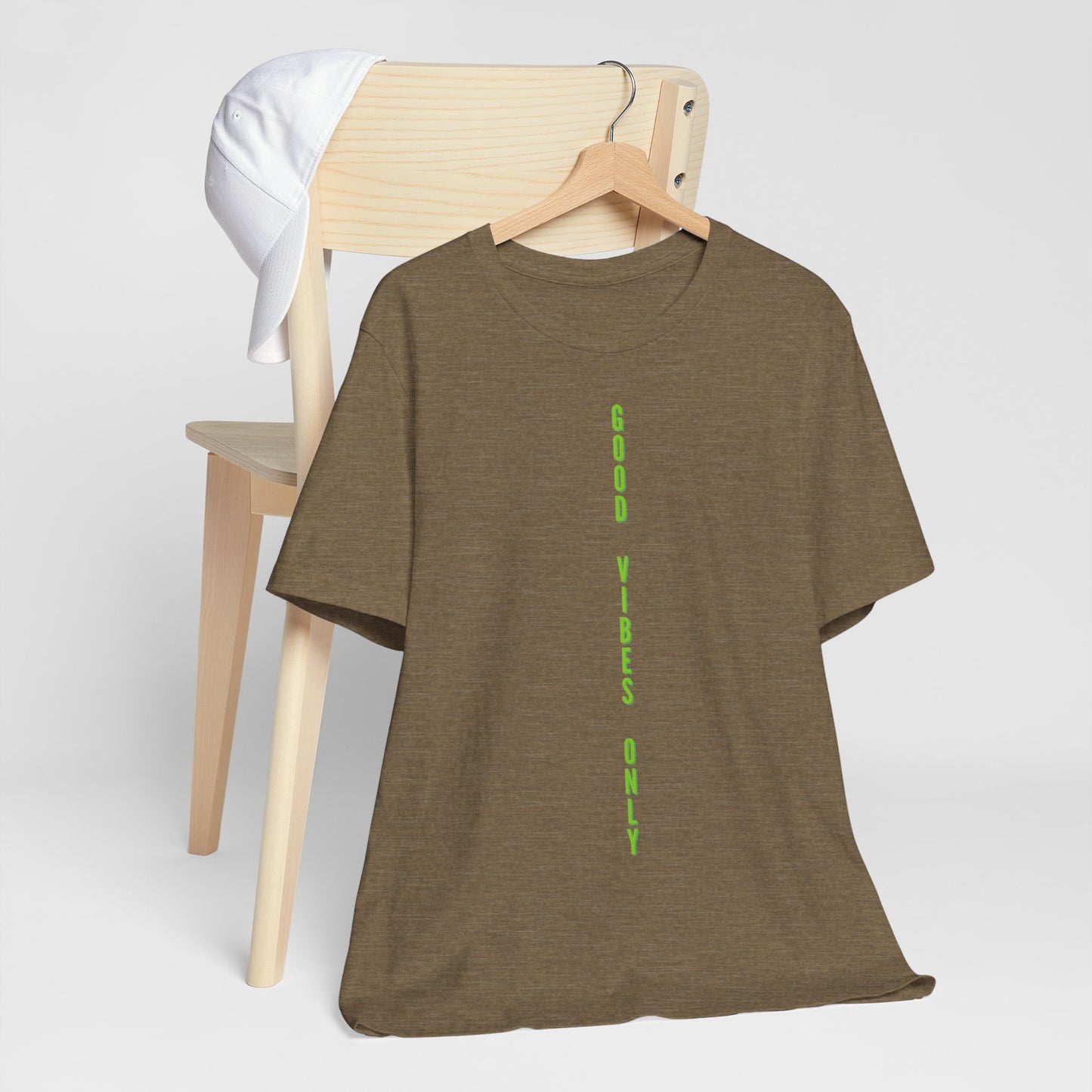 Good Vibes Only Grün Baumwoll T-Shirt