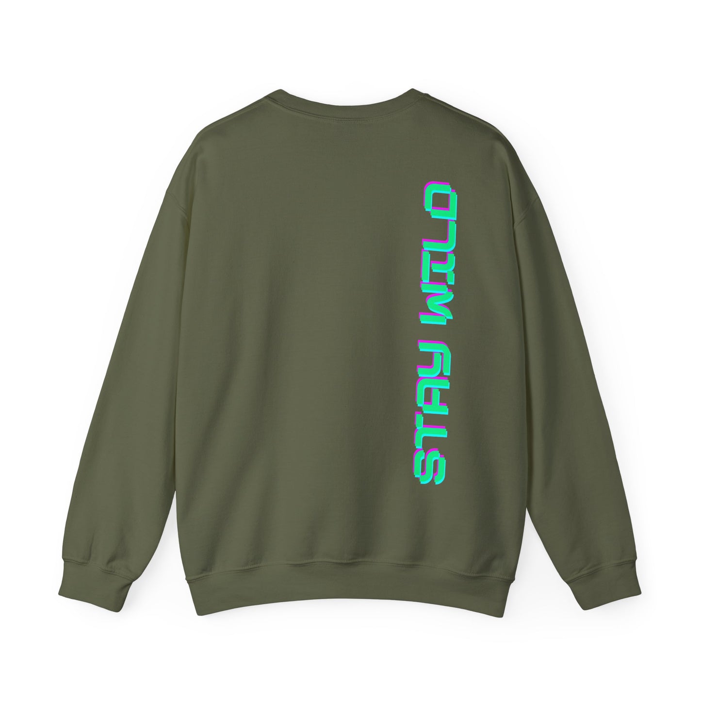 stay wild Neon Grün Backprint Sweatshirt