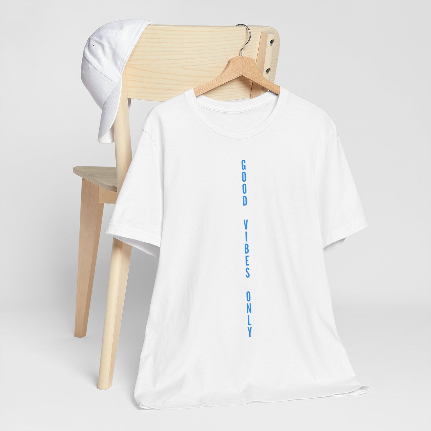 Good Vibes Only Blau Baumwoll T-Shirt