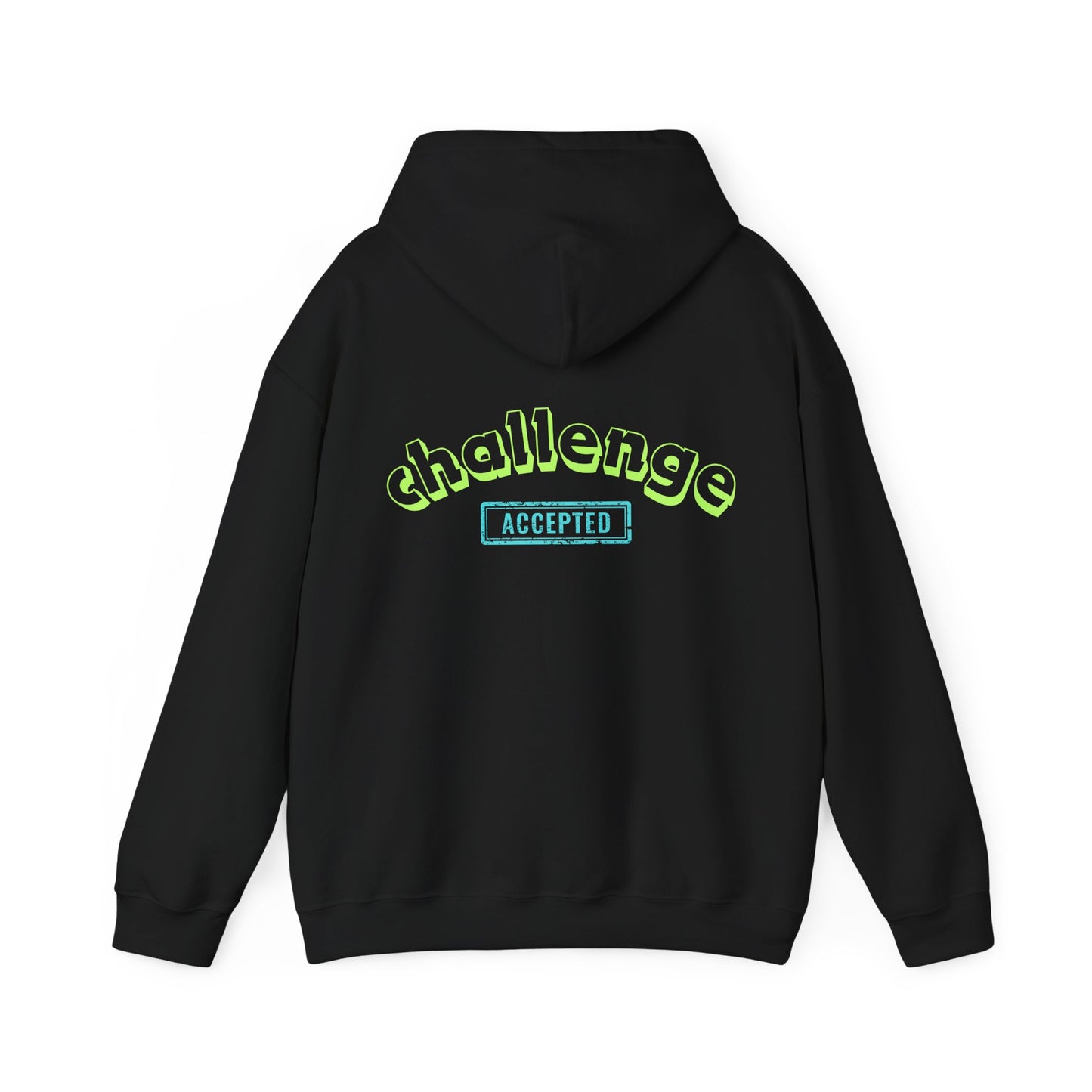 challenge accepted Neon Hoodie