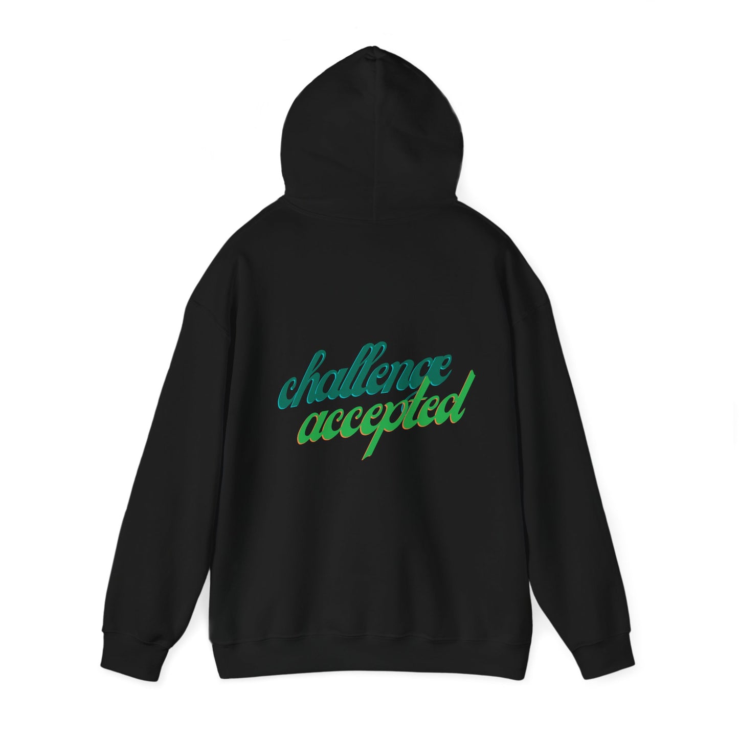 challenge accepted Schreibschrift Hoodie