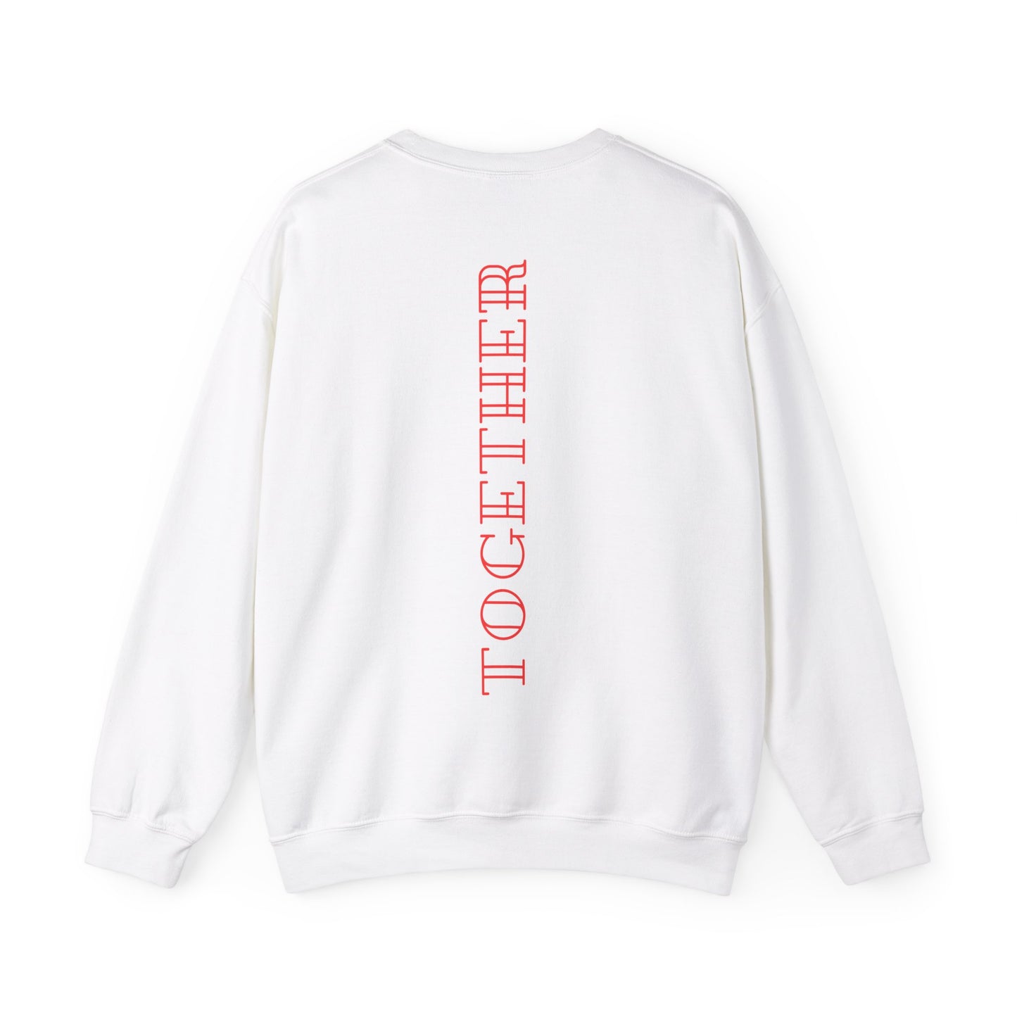 Together Neon Orange Backprint Sweatshirt