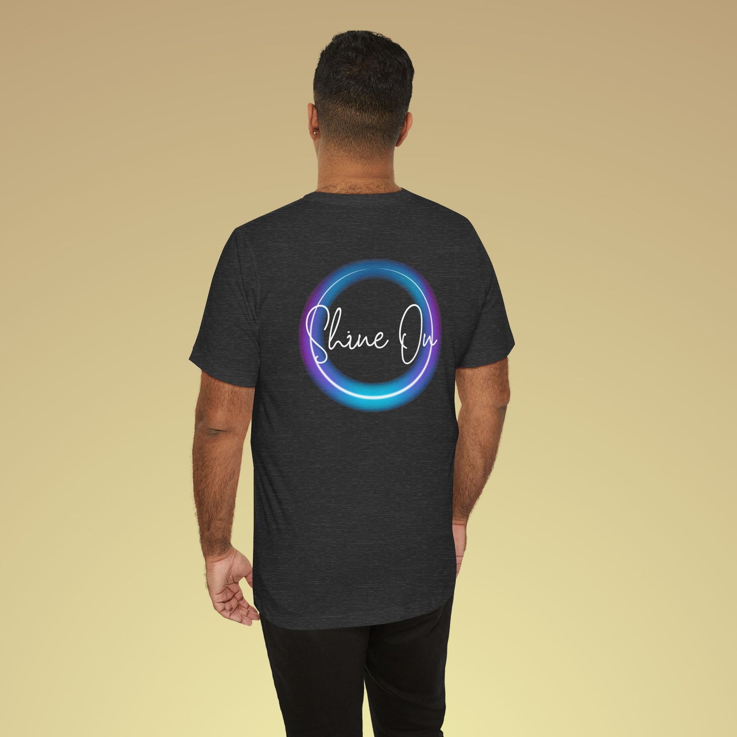 Shine On Neon Baumwoll T-Shirt Backprint